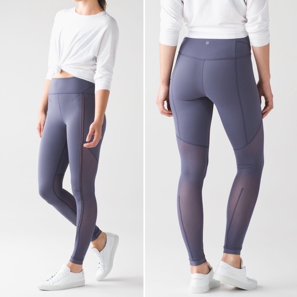 lululemon athletica Pants - Lululemon Sculpt It Tights Greyvy Leggings 6